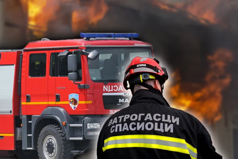 POŽAR U SMEDEREVU: Gori rastinje i divlja deponija na Carini